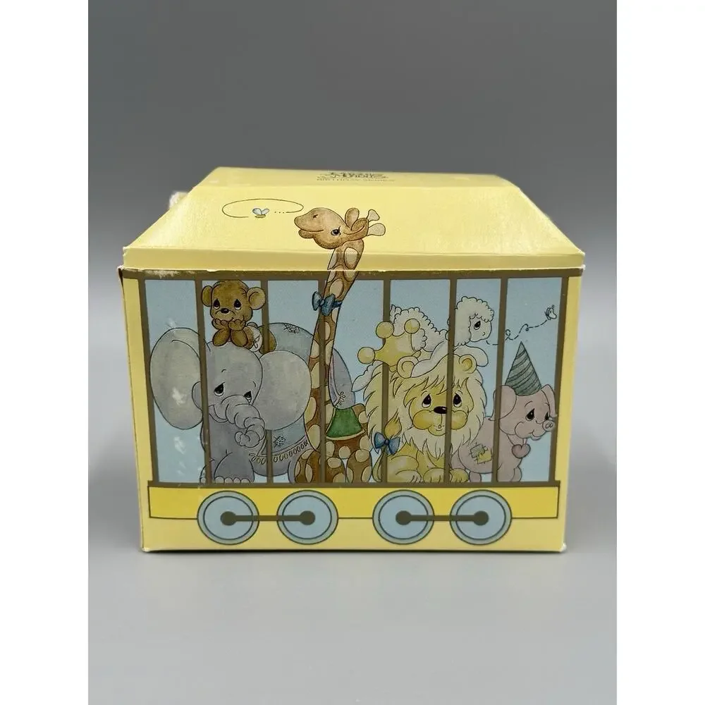 Vtg Precious Moments-Happy Birthday Little Lamb-1 YEAR OLD Birthday Train 15946